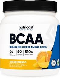 Nutricost BCAA Powder (Orange Mango, 60 Servings)