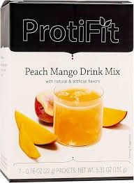 PROTIFIT - High Protein Fruit Flavored Powder Drink Mix (Peach Mango)
