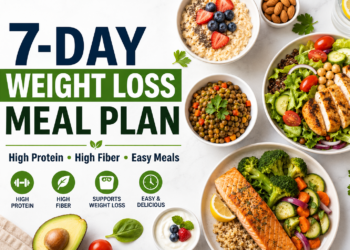 7-DAY WEIGHT LOSS MEAL PLAN High Protein • High Fiber • Easy Meals